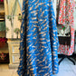 Indigo Shark Print Kantha Quilt | Cotton Lightweight Blanket | Throw/Twin Size