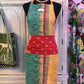Meadow Spice Cotton Kantha Apron | Handmade | Reversible | 6 Pockets