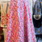 Pink Seashells | Hand Block Printed Kantha Quilt | 100% Cotton | Handmade | 84x104”
