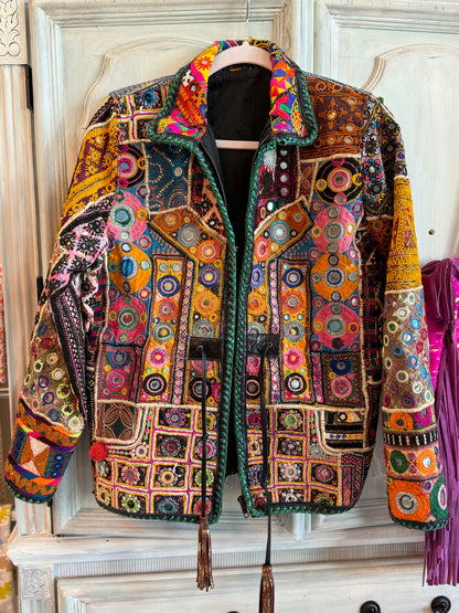 Bohemian Patchwork Jacket Fullsleeves