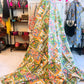 Wild Tropics | Patchwork Print Kantha Quilt | 100% Cotton | Handmade | 90x110” Queen/King