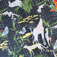 Beasts & Wings - Handblock Printed Kantha Quilt – 100% Cotton | Handmade