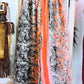 Charcoal Bloom – Handmade Kantha Cotton Pants | Wide Leg Boho Trousers