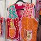 Handmade Reversible Kantha Vest – Rosewood | 100% Cotton Jacket