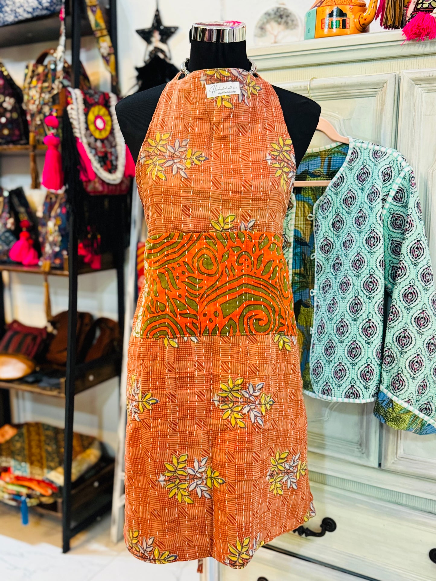 Reversible Kantha Apron-7