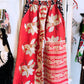 Paisley Rhythm – Handmade Kantha Cotton Pants | Wide Leg Boho Trousers | Pockets