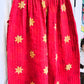Sunrise Bloom – Handmade Kantha Cotton Pants | Wide Leg Boho Trousers | Pockets