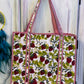 Strawberry Fields Tote – Handmade Quilted Cotton Bag | Boho Everyday Tote