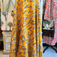 Mustard Yellow Shark Print Kantha Quilt | Cotton Lightweight Blanket | Throw/Twin Size