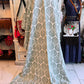 Green Leaf Kantha Quilt | Cotton Lightweight Blanket | Throw/ Twin Size