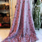 Blush Garden Kantha Quilt – Handmade 100% Cotton Floral Bedspread | Handblock Print Blanket (90x110)