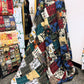 Silk Patchwork Kantha Quilt - Black Tribal - Handmade | Silk | Cotton | Queen | King