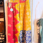 Marigold Sunburst – Handmade Kantha Cotton Pants | Paisley Patchwork Boho Pants | Pockets