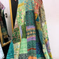 Silk Patchwork Kantha - Green-Queen/ King