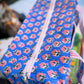 Blue Floral Quilted Duffel Bag – Handmade Block Print Weekender Cotton Travel Bag