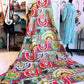 Bohemian Mosaic – Handblock Printed Kantha Quilt – 100% Cotton | Handmade