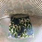 Heart Quilted Tote- Blue Flowers - Zipper - Pocket