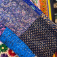Silk Patchwork Kantha Quilt - Blue - Handmade | Silk | Cotton