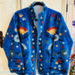 Velvet Embroidered Jackets - Blue