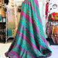 Colorblock Harmony – Handblock Printed Kantha Quilt – 100% Cotton | Handmade
