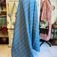 Turquoise Shark Print Kantha Quilt | Cotton Lightweight Blanket | Throw/Twin Size