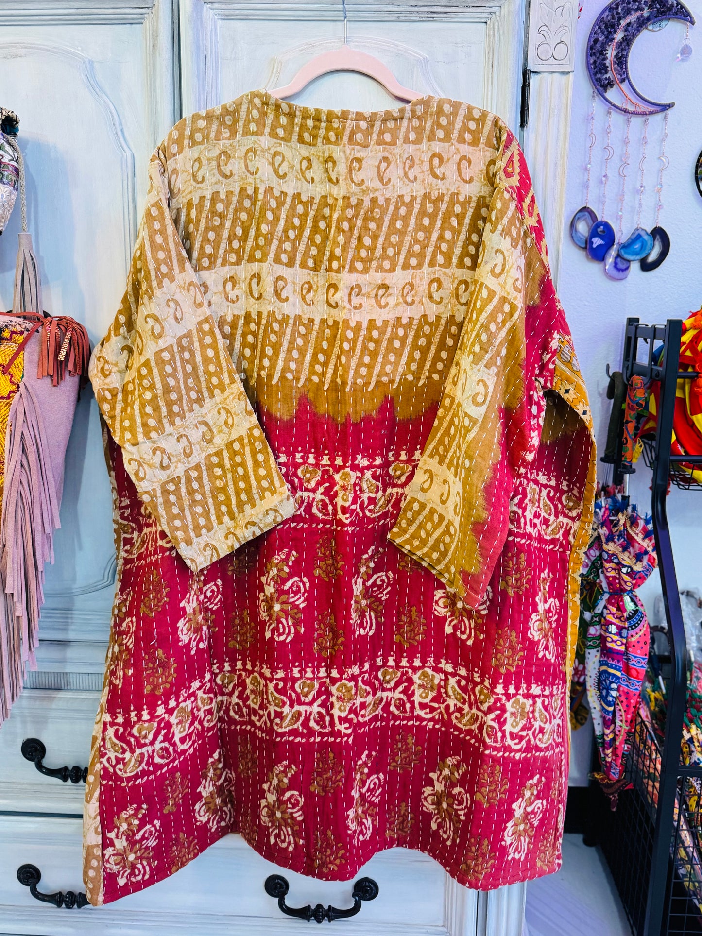 Brown and more Kantha Kimono