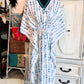 Handblock Cotton Kaftan-Nomad Lines