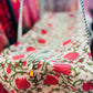 Rosette Bloom Weekender – Handmade Kantha Quilted Duffle | Floral Boho Travel Bag