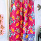 Dragonfruit Bloom – Handmade Kantha Cotton Pants | Color Block Boho Trousers | Pockets