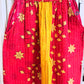 Sunrise Bloom – Handmade Kantha Cotton Pants | Wide Leg Boho Trousers | Pockets