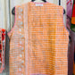 Handmade Reversible Kantha Vest – Saffron | 100% Cotton Jacket
