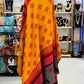 Roses and Paisleys Saree Kantha Quilt – Twin Size - Throw Blanket
