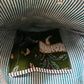 Heart Quilted Tote- Jungle Print - Green - Zipper - Pocket