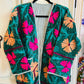 Velvet Embroidered Jacket - Green