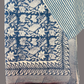 Handblock Cotton Beach Towel with Bag | Oversized Lightweight Travel Picnic Towel 72x45