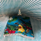 Heart Quilted Tote- Monkey - Zipper - Pocket
