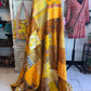 Silk Patchwork Kantha - Yellow- Queen/ King