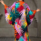 Tropical Sunset Kaftan – Silky Soft, Vibrant, One Size