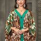 Emerald Safari Kaftan – Animal Print, Silky Soft, One Size