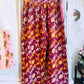Merlot Marigold – Handmade Kantha Cotton Pants | Wide Leg Boho Trousers | Pockets