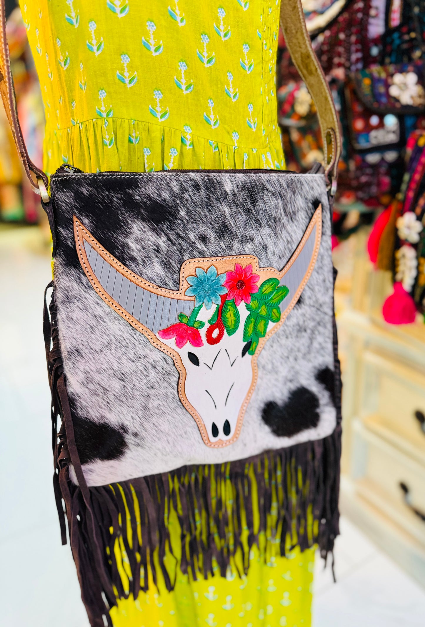 Longhorn Floral Bag