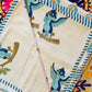 Reversible Cotton Dohar – Robots & Birds | Handmade Toddler Blanket