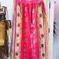 Deer Parade – Handmade Kantha Cotton Pants | Wide Leg Boho Trousers