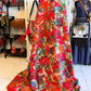 Red Patchwork Kantha Quilt | 100+ Patches | Solid Cotton Back | Queen Size 90x105 Handmade