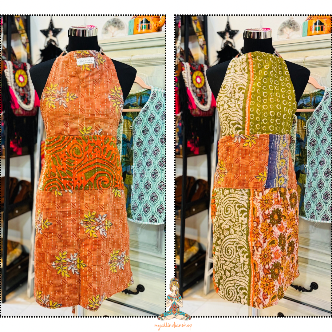 Reversible Kantha Apron-7