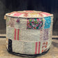 Handmade Pouf Cover - Champagne