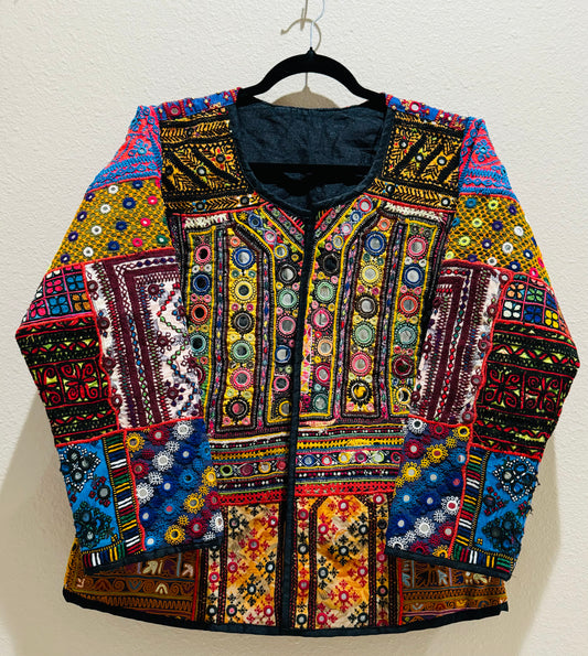 Bohemian Patchwork Jacket Fullsleeves