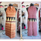 Kantha Reversible Apron with 3 pockets on each side and long straps for neck and waist