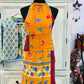 Paisley side of kantha reversible apron. Made with 100% cotton sarees