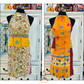 Reversible Apron with Villagers on one side and paisleys on the other side